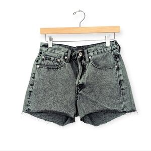 NWT Edwin Distress Mint Cai Cut Off Denim Shorts Size 26